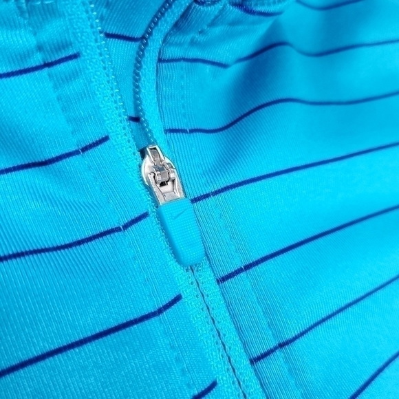 Nike Women's Dri- Fit Turquoise Stripe Running Jacket Sz S - Picture 6 of 10